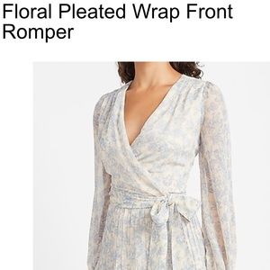 NWOT express floral romper